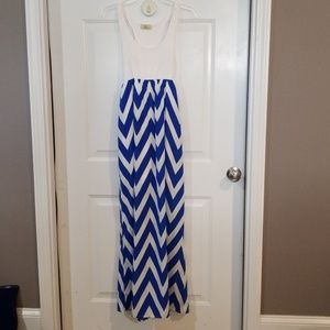 Chevron maxi dress
